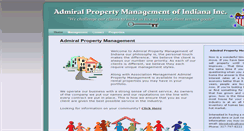 Desktop Screenshot of admiralpropertymanagementindiana.com